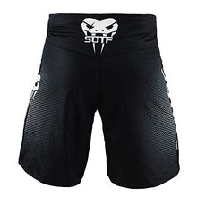 Load image into Gallery viewer, MMA Boxing Fight Shorts Mens Stretch Sports Training Shorts Black XXL