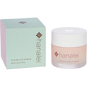 Sugar Lip Scrub by Hanalei Company, Made with Raw Cane Sugar and Real Hawaiian Kukui Nut Oil, 22g (Cruelty free, Paraben free) MADE IN USA : Beauty
