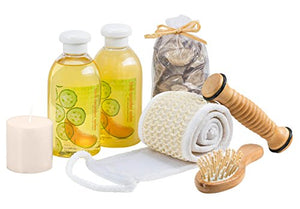 At-Home Spa Kit for All-Over Body Relaxation and Rejuvenation with Fresh Cucumber Melon