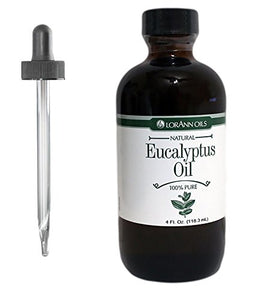 Eucalyptus Pure and Natural Food Grade Essential Oil 4 oz, by LorAnn Oils, with Glass Dropper Bundle : Grocery & Gourmet Food
