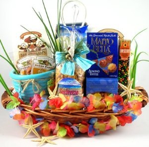 The Big Kahuna Tropical Gift Basket for a Taste of the Tropics : Gourmet Snacks And Hors Doeuvres Gifts : Grocery & Gourmet Food