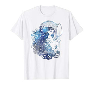Girls Disney Moana Island Princess Sea Ocean Hair Graphic T-Shirt