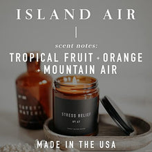 Load image into Gallery viewer, Island Air Tropical Fruit, Sugared Citrus, Mountain Greens, Summer Scented Soy Candles for Home | 9oz Clear Jar, 40 Hour Burn Time, Made in the USA