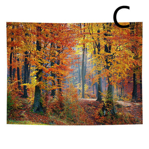 Beautiful Printed Natural Forest Large Wall Tapestry Bohemian Wall Art