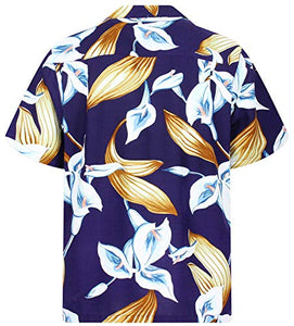 Original Tom Selleck, Calla Lily, Purple, Hawaiian Shirt (up to 4X)
