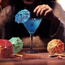 Load image into Gallery viewer, 144PCS cocktail umbrella picks, elegant drink umbrellas, tropical parasol toothpicks assorted colors for party decorations 4IN