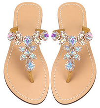 Load image into Gallery viewer, Women&#39;s Summer Rhinestone Jeweled Sandals