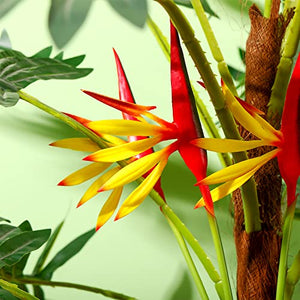 10 Pieces Bird of Paradise Artificial Plant 22 Inch Hawaiian Tropical Flowers