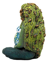 Load image into Gallery viewer, Gaia Earth Mother Goddess Te Fiti Statue 7&quot; Tall by Oberon Zell (Earth Green)