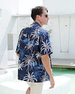 Relaxed Fit Stretch Hawaiian Shirt (sizes up to 4XL)