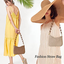 Load image into Gallery viewer, Hand Woven Shoulder Beach Bag