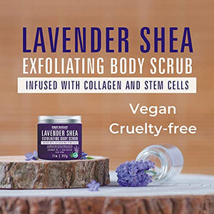 Lavender & Shea Butter Natural Exfoliating Salt Body Scrub