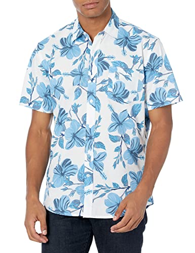 Men's Regular-Fit Short-Sleeve Floral Print Casual Shirt