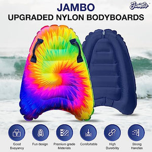 Inflatable Boogie Board for Beach, Pool or Water Slide