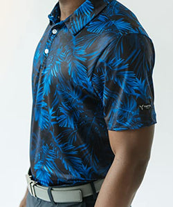 Tropical Print Golf Shirts