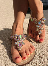 Load image into Gallery viewer, Women&#39;s Summer Rhinestone Jeweled Sandals