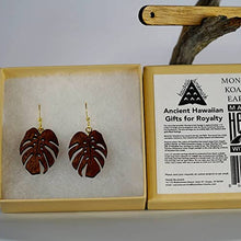 Load image into Gallery viewer, Hand Crafted Koa Wood Earrings