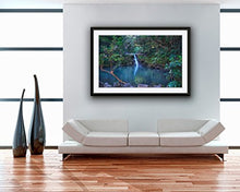Load image into Gallery viewer, Tropical Waterfall Picture, Waikamoi Falls, Hawaiian Landscape Art: Handmade