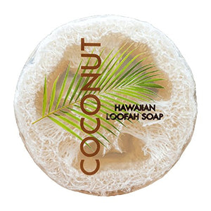 Maui Soap Company Sea Salt & Kukui Exfoliating Loofah Soap (Coconut): Beauty