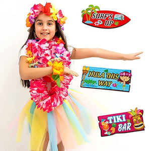 20 Pieces Luau Party Welcome Sign