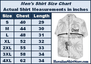 Plumeria Men's Hawaiian Shirts 444-3970-SAGE-L