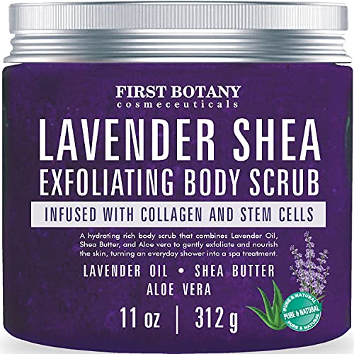 Lavender & Shea Butter Natural Exfoliating Salt Body Scrub