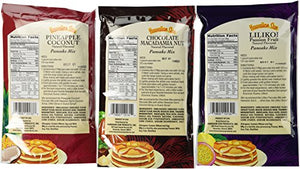 Hawaiian Sun Pancake Mix Assortment 6-ounce (Pack of 3) : Sea Salt : Grocery & Gourmet Food