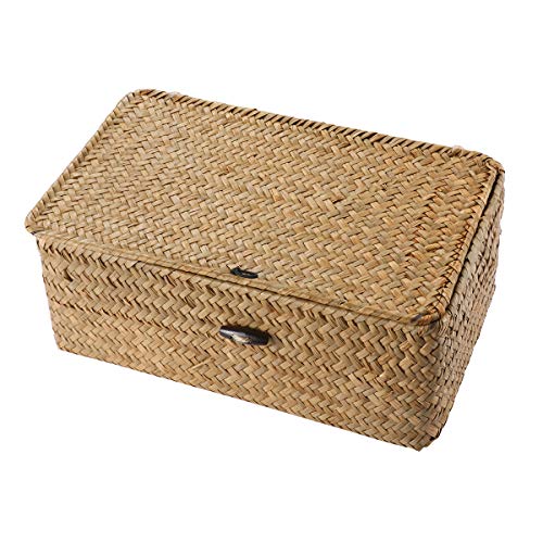Handwoven Rattan Basket with Lid