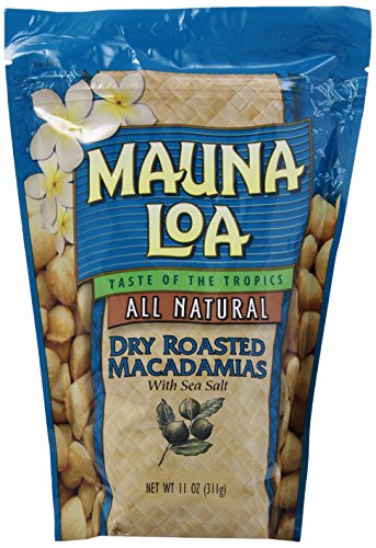 Mauna Loa Macadamias, Dry Roasted with Sea Salt, 11-oz. : Snack Macadamia Nuts : Grocery & Gourmet Food