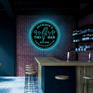 Custom Designed Tiki Bar Home LED Neon Sign