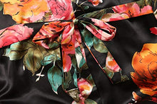 Load image into Gallery viewer, Long Floral Satin Kimono