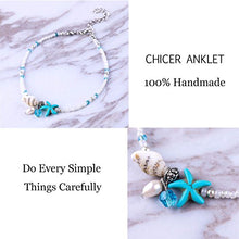 Load image into Gallery viewer, Handmade Starfish Ankle Bracelet