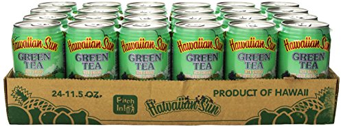 Hawaiian Sun Green Tea with Ginseng, 11.5-Ounce (Pack of 24) : Grocery & Gourmet Food