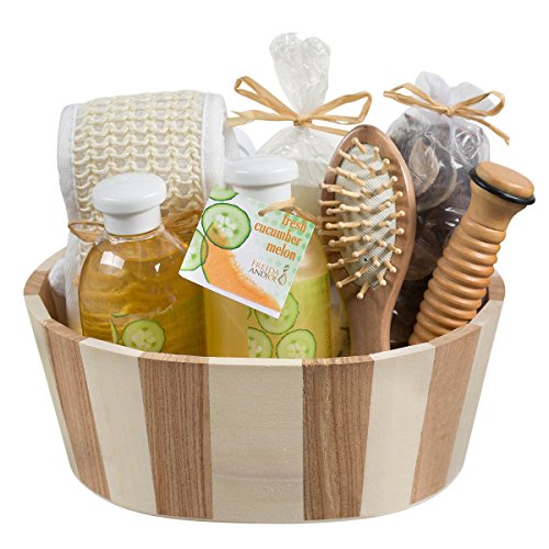 At-Home Spa Kit for All-Over Body Relaxation and Rejuvenation with Fresh Cucumber Melon