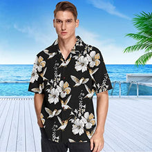 Load image into Gallery viewer, Hummingbird and Hibiscus Print Shirt