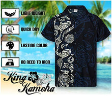 Load image into Gallery viewer, Hawaiian Shirt, Short sleeve, Maori Wedding, Black