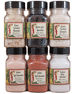 Aloha Spice Variety Set of 6 Specialty Salts : Grocery & Gourmet Food