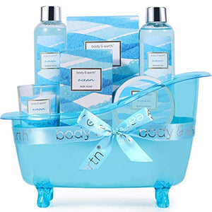 Home Spa Kit Scented with Ocean,Bath and Body Gift Basket
