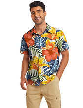 Load image into Gallery viewer, Men&#39;s Front-Pocket Casual Button Down Tropical Floral Shirt