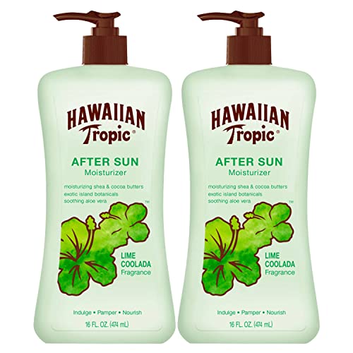 Hawaiian Tropic Lime Coolada Body Lotion and Daily Moisturizer After Sun, 16 Fl Oz (Pack of 2)