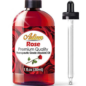 Artizen Rose Essential Oil (100% PURE & NATURAL - UNDILUTED) Therapeutic Grade - Huge 1oz Bottle - Perfect for Aromatherapy, Relaxation, Skin Therapy & More!: Health & Personal Care