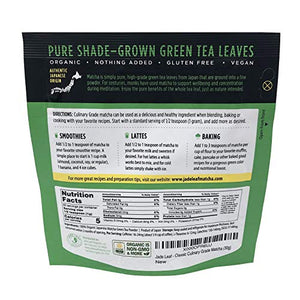 Jade Leaf Matcha Green Tea Powder - USDA Organic, Authentic Japanese Origin - Classic Culinary Grade (Smoothies, Lattes, Baking, Recipes) - Antioxidants, Energy [30g Starter Size]: