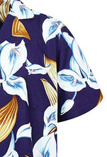 Load image into Gallery viewer, Original Tom Selleck, Calla Lily, Purple, Hawaiian Shirt (up to 4X)
