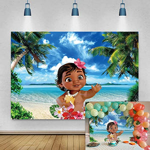 Moana Backdrop Party Decoration for Photo Booth and Studio 7x5FT
