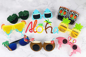 Luau Party Sunglasses - 9 Pairs Beach Themed Party Favors