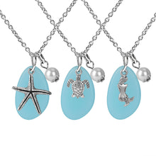 Load image into Gallery viewer, Starfish mermaid necklace