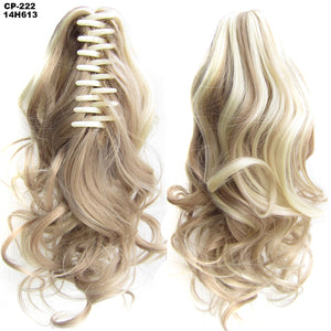 Synthetic Long Wave Ponytail Clip In Hair Extensions