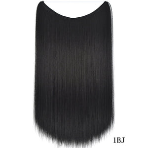 22 inches Invisible Wire Silky Straight Synthetic Hair Extensions