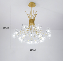 Load image into Gallery viewer, Floral Crystal Chandelier