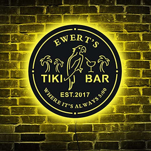 Custom Designed Tiki Bar Home LED Neon Sign